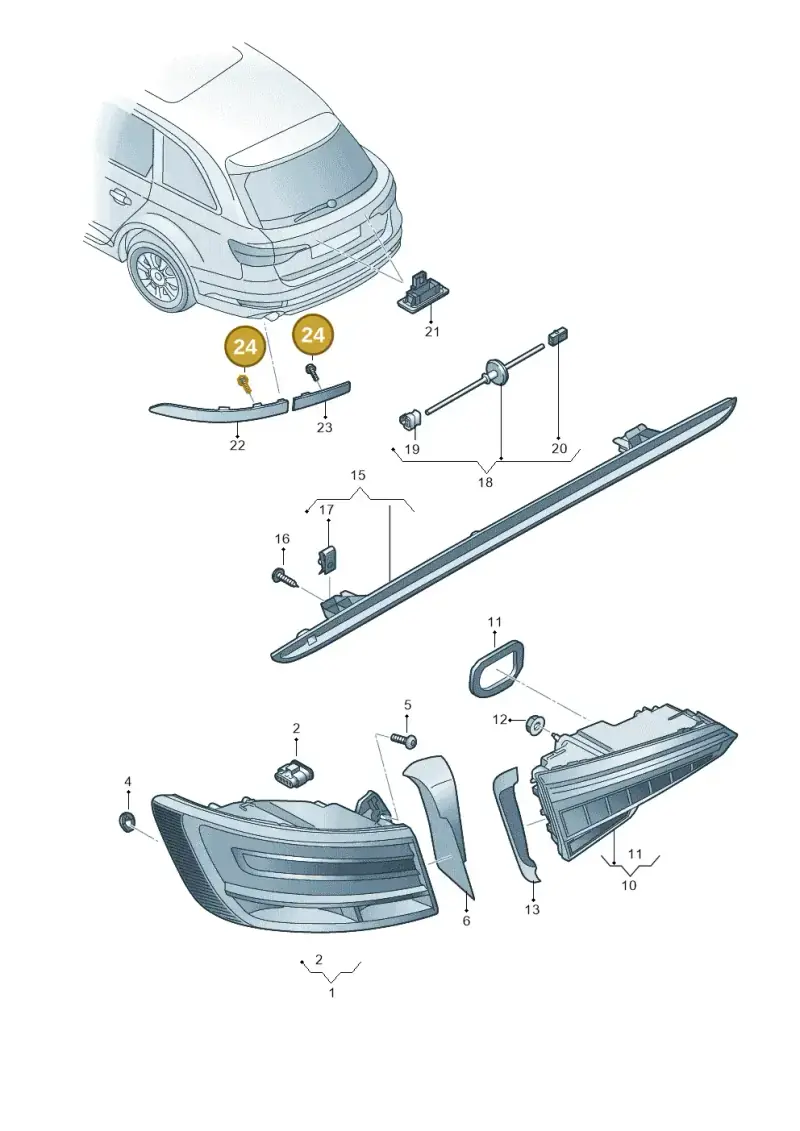 N10464802 — Audi RS4 Avant (2017-) diagram 438945000, position 24