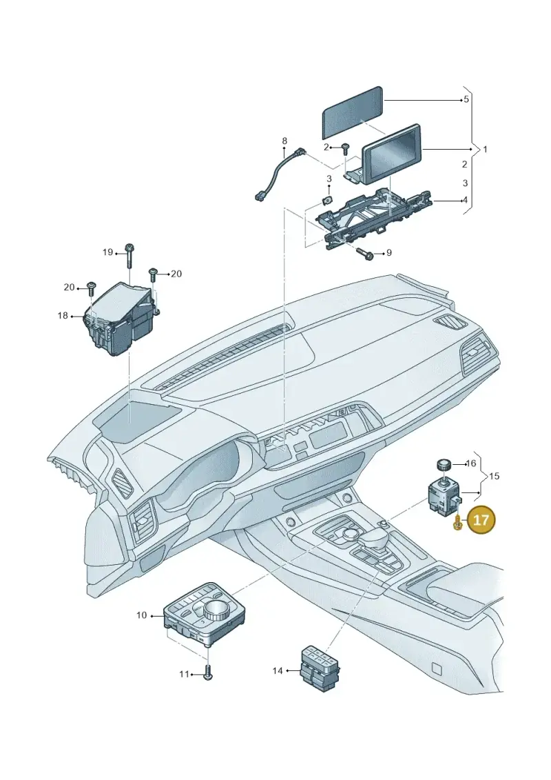 N10464802 — Audi Q5 (2016-2020) diagram 896919000, position 17