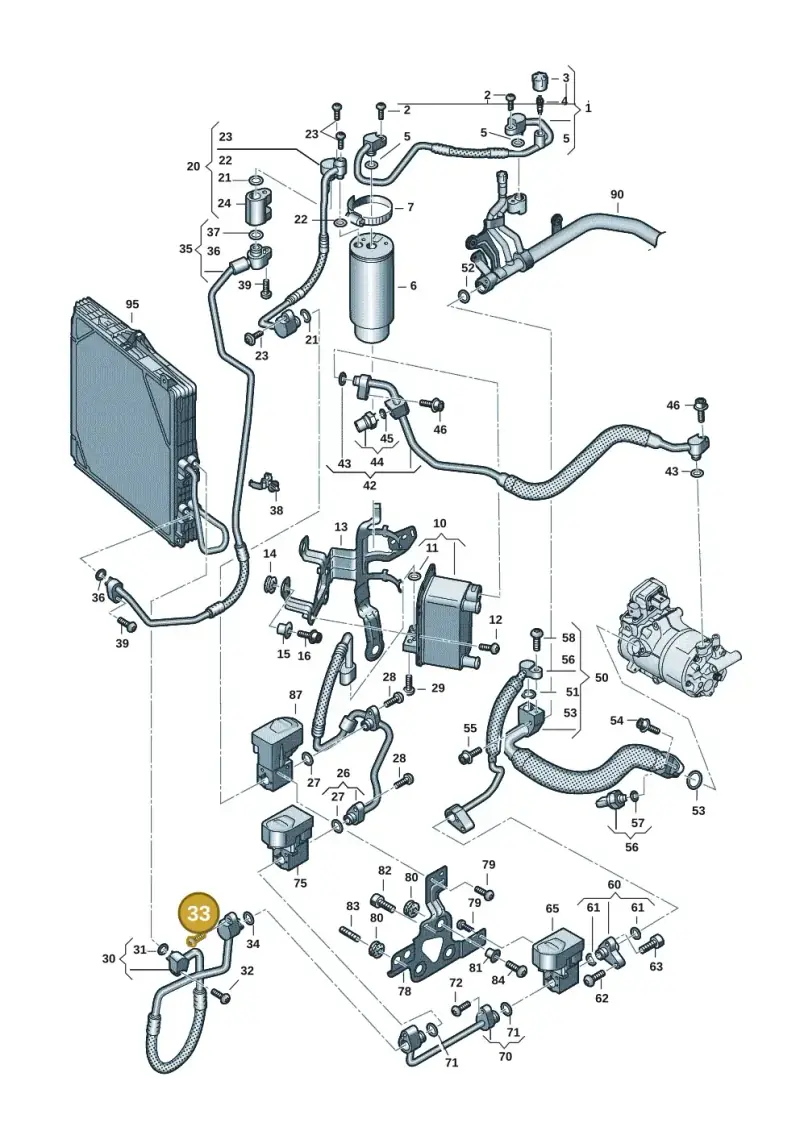 N10470703 — Audi RS e-tron GT (2020-2020) diagram 4j1260710, position 33