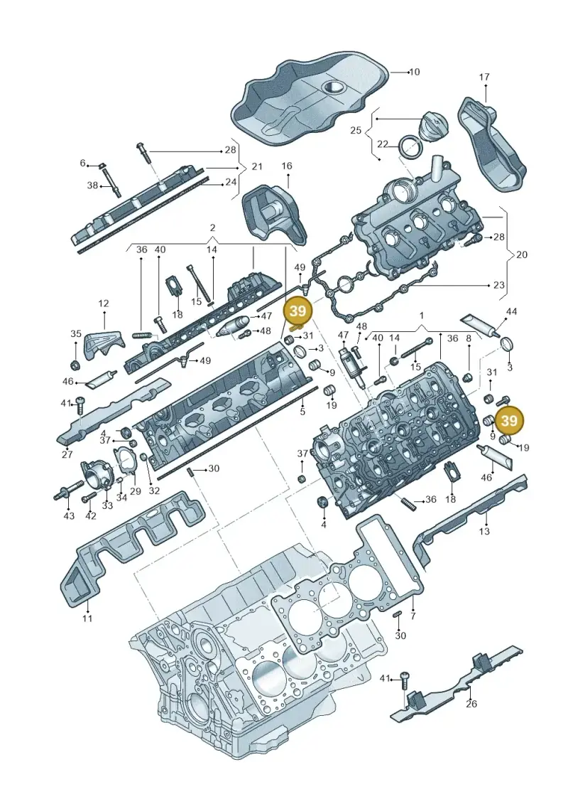 N10470705 — Audi Q7 qu. 3.0 TDI (2015-2019) diagram 771103250, position 39