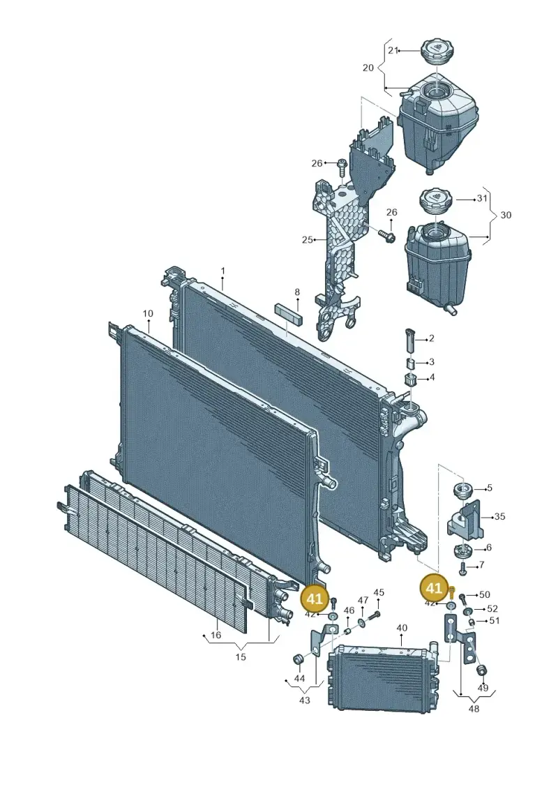 N10471802 — Audi A5 Limo 2.0 (2024-) diagram 8wk121145, position 41