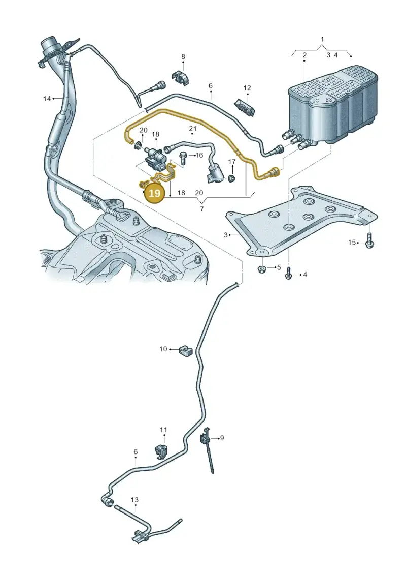 N10471803 — Audi RS6 Avant (2019-) diagram 430201840, position 19
