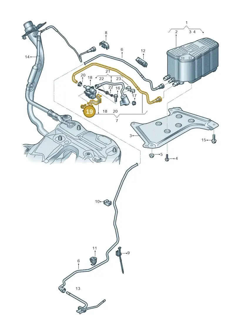 N10471803 — Audi RS7 Sportback (2019-) diagram 430201850, position 19