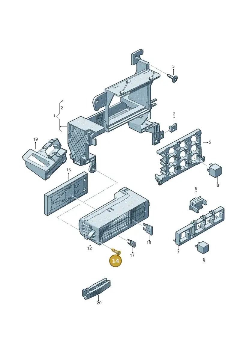 N10473203 — Audi Q3 1.4 (2016-) diagram 728937000, position 14