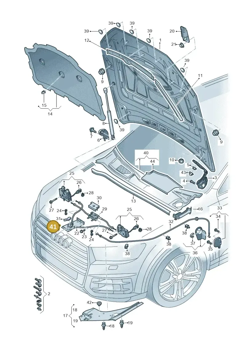 N10473203 — Audi RS Q8 Quattro (2019-) diagram 429823000, position 41