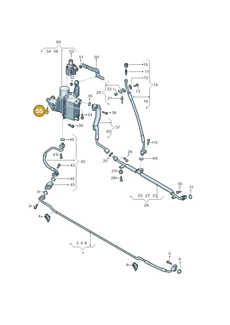 N10482701 — Audi A8L (2017-2022) diagram 838260780, position 55