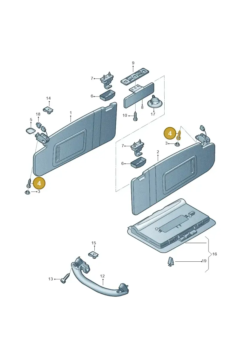 N10485704 — Audi RS3 Sportback (2011-2012) diagram 412857500, position 4