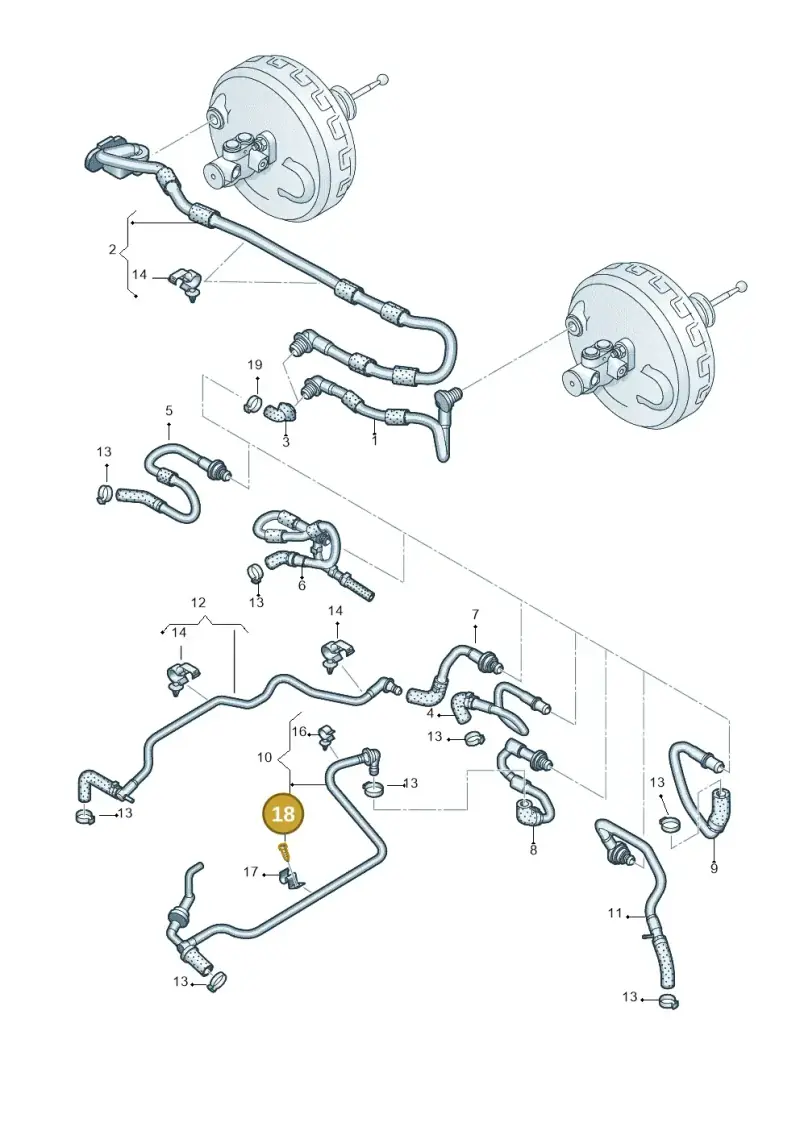 N10485704 — Audi A6 2.7 TDI (2008-2011) diagram 648611700, position 18
