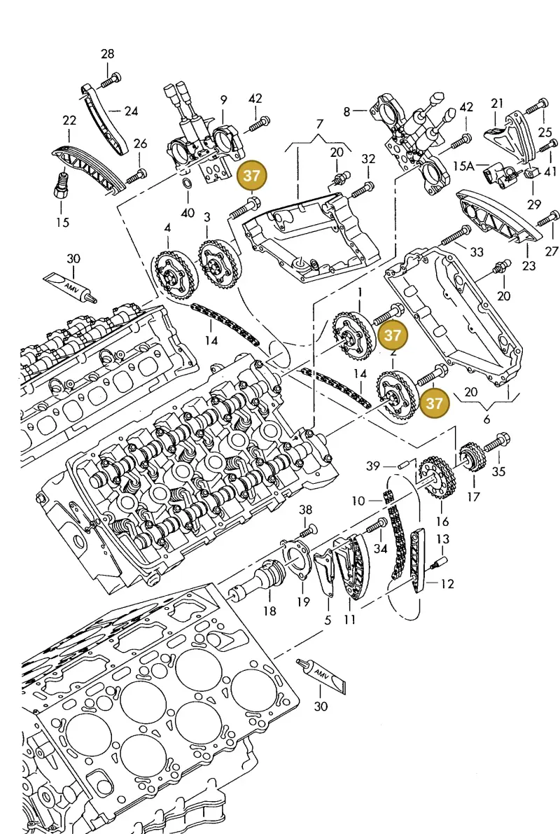 N10488302 — Audi A8 quattro (1999-2002) diagram 255109970, position 37
