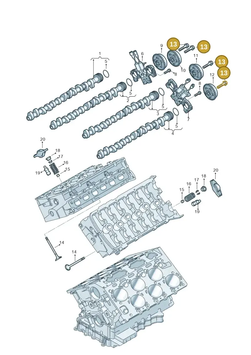 N10488302 — Audi A8/S8/qu. lang    08> (2007-) diagram 258109400, position 13