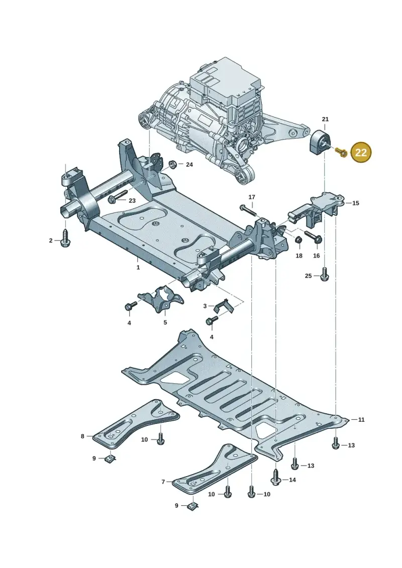 N10500802 — Audi RS e-tron GT (2020-2020) diagram 4j1399000, position 22