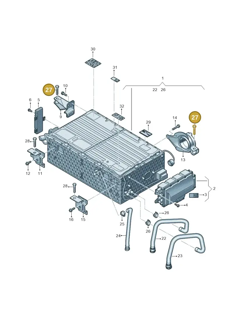 N10505602 — Audi Q8 Quattro 3,0 (2018-) diagram 439915500, position 27