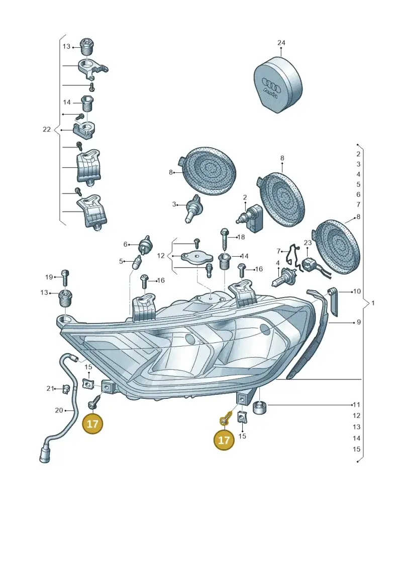 N10512701 — Audi A1 sportback 1.0 (2018-) diagram 592941000, position 17