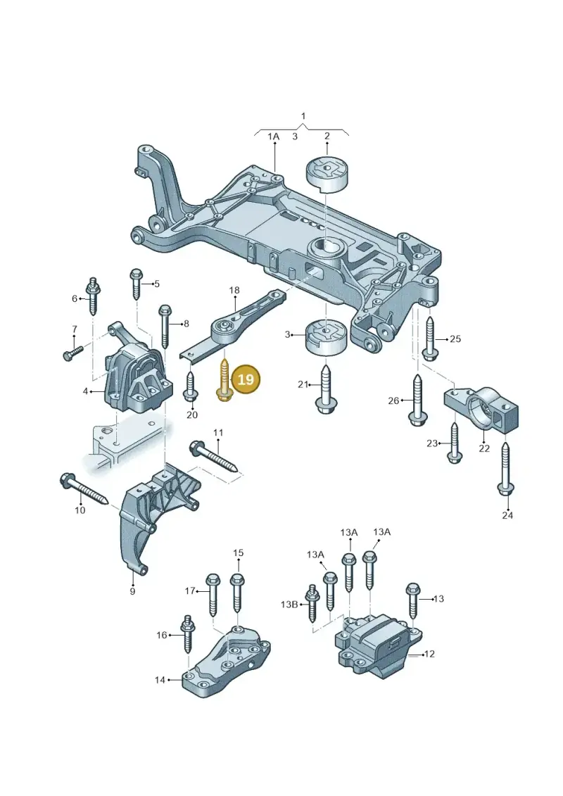 N10513102 — Audi Q3 2.0 TDI (2014-2019) diagram 855199200, position 19