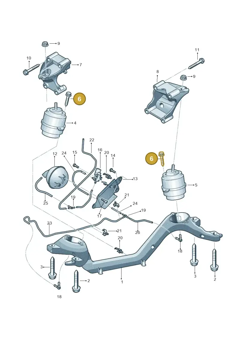N10516702 — Audi Q7 qu. 3.0 TDI (2009-2015) diagram 675199520, position 6