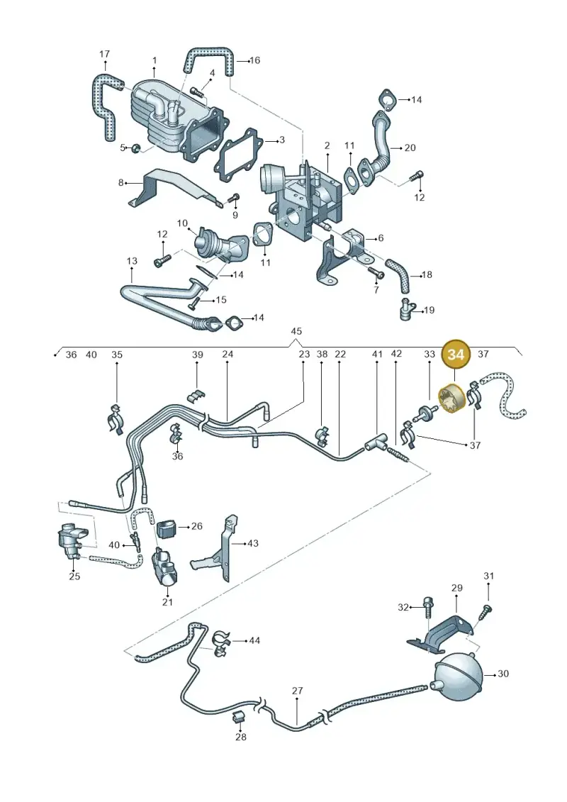 N10519301 — Audi A8/S8/qu. lang    08> (2007-) diagram 291131050, position 34