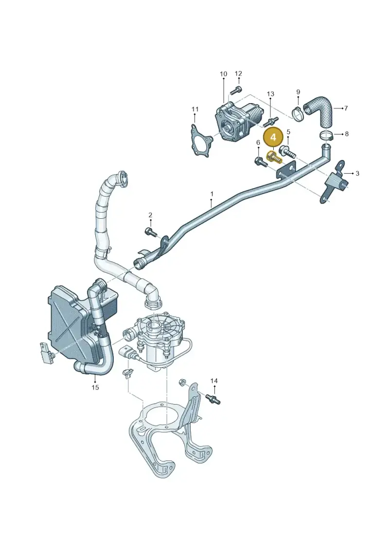 N10524202 — Audi A6 2.0 (2018-) diagram 430131110, position 4