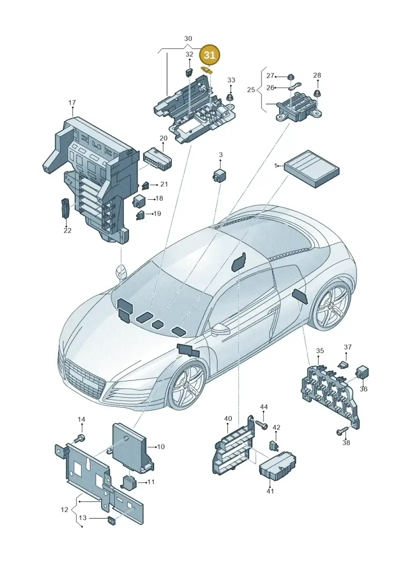N10525503 — Audi R8 qu. 5.2 (2012-2015) diagram 752937000, position 31