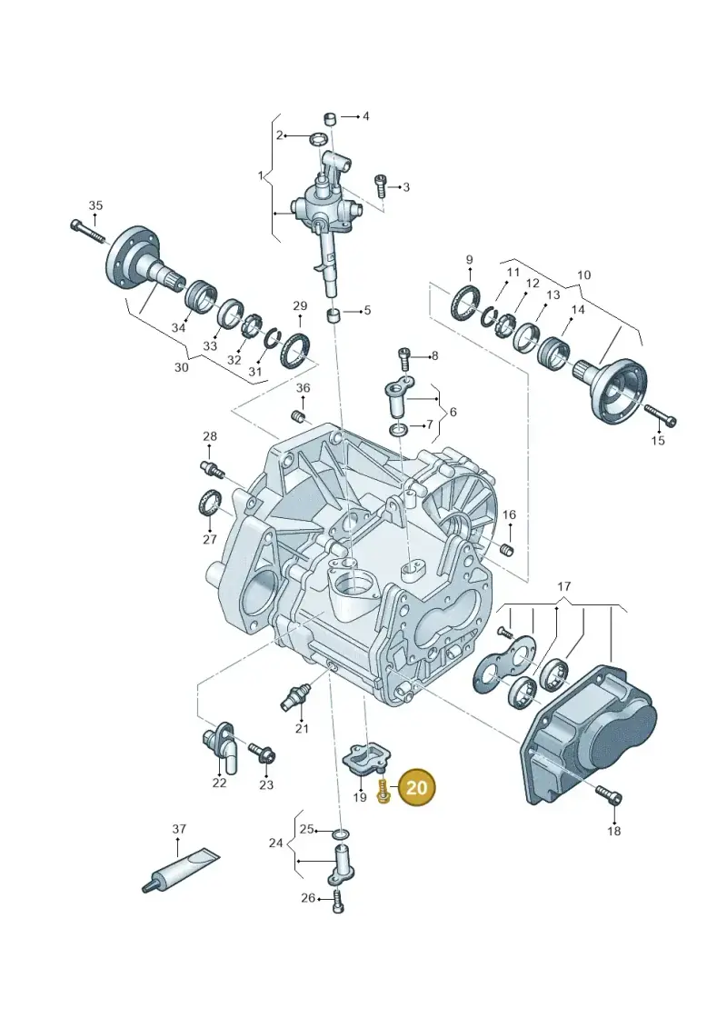 N10530403 — Audi A3 Sportback (2019-2021) diagram 827310020, position 20