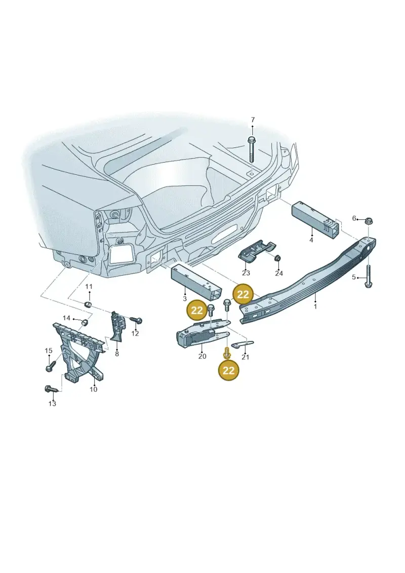 N10536103 — Audi RS5 Cabrio (2012-2015) diagram 759807500, position 22