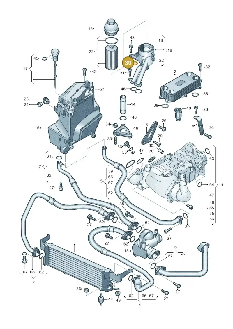 N10538201 — Audi RS6 Avant qu.5.0 (2007-2010) diagram 641115000, position 30