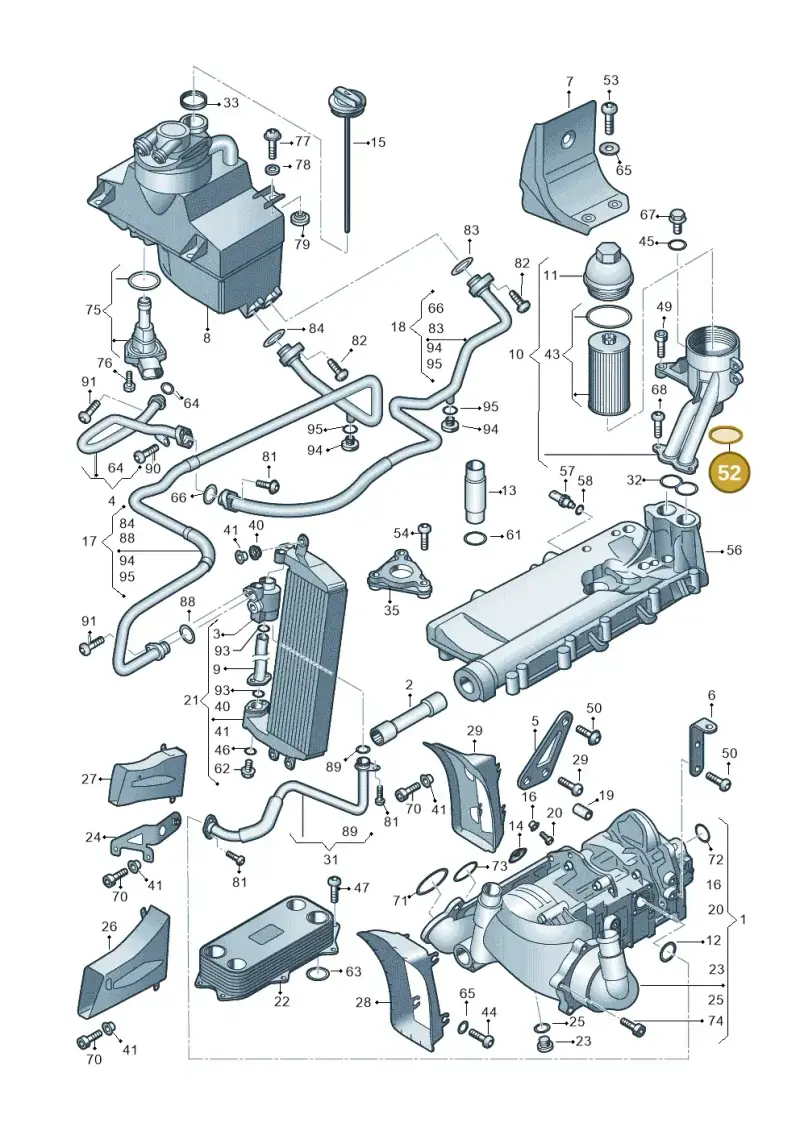 N10538201 — Audi R8 qu. 5.2 (2012-2015) diagram 752115050, position 52