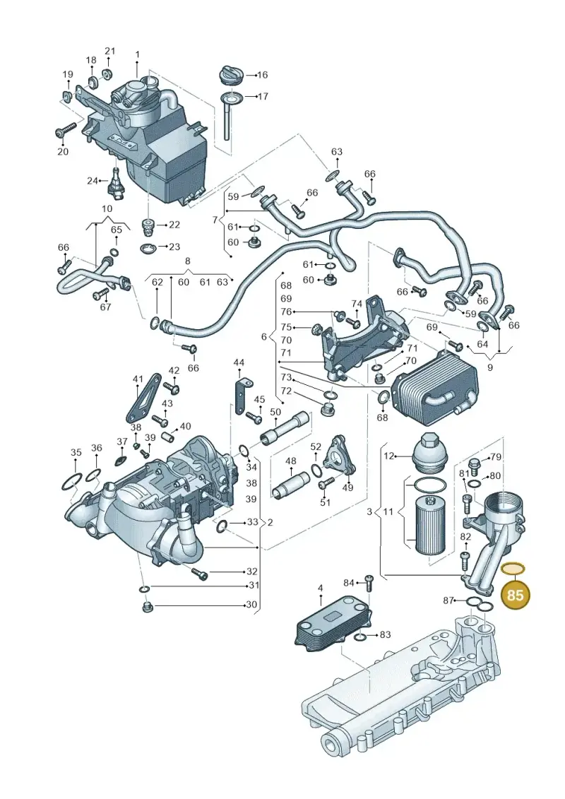 N10538201 — Audi R8 Spyder (2015-2024) diagram 872115100, position 85