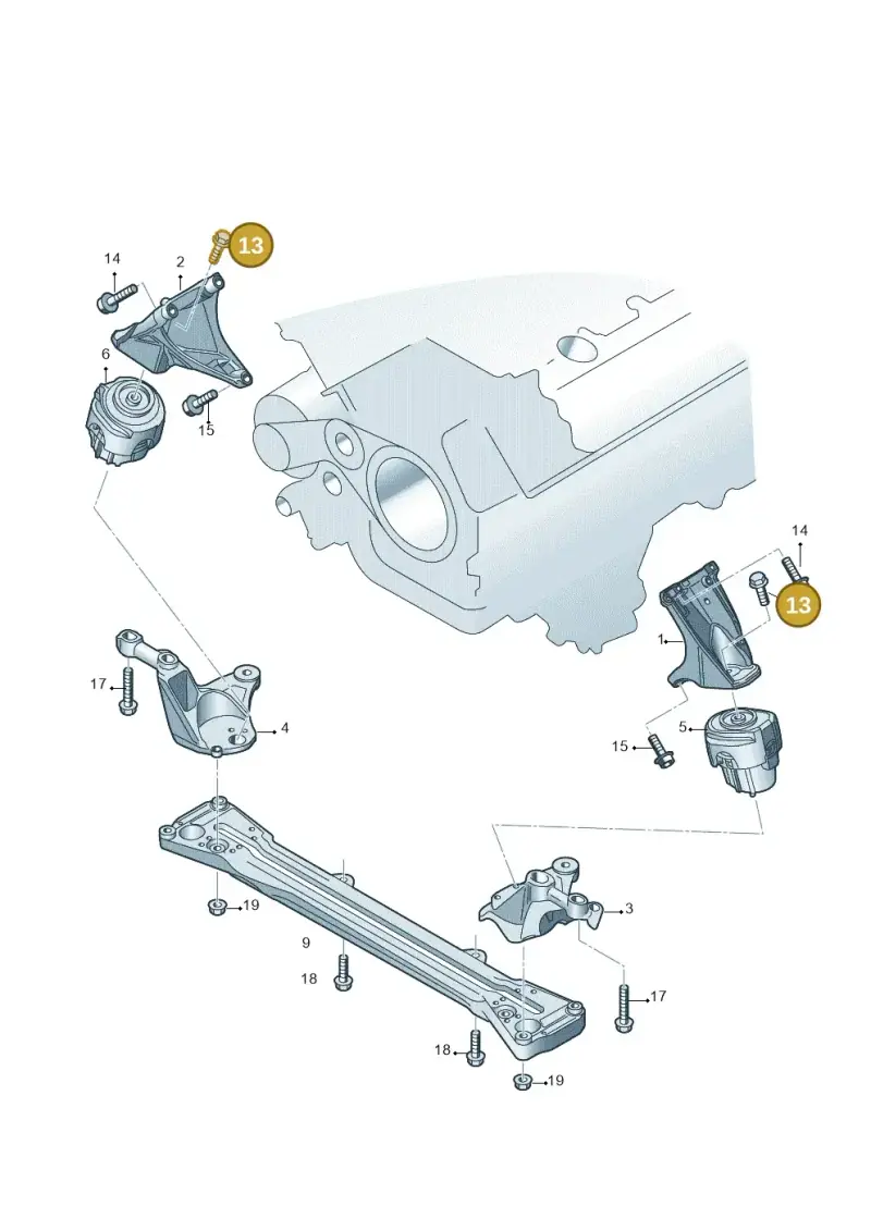 N10541002 — Audi A6 2.7 TDI (2008-2011) diagram 448199700, position 13