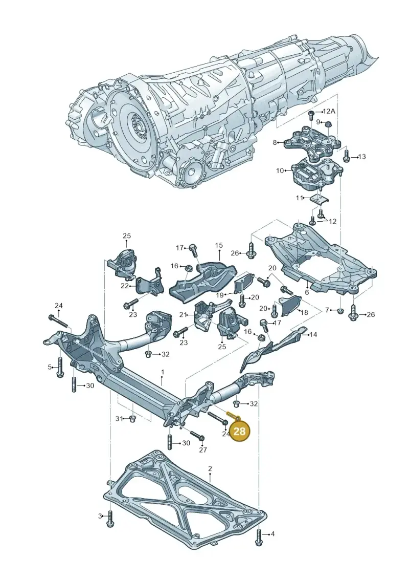 N10541002 — Audi A7 Sportback (2014-2018) diagram 711399770, position 28