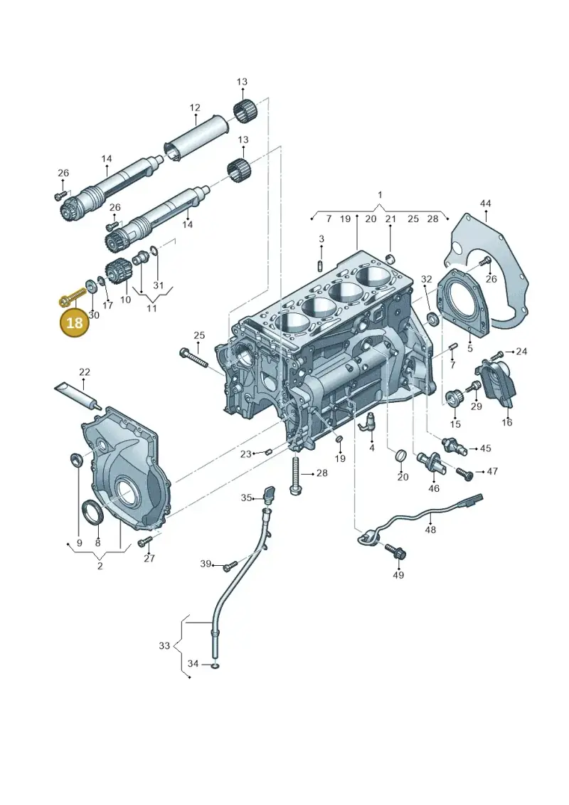 N10544904 — Audi Q8 Quattro 3,0 (2018-) diagram 848103120, position 18