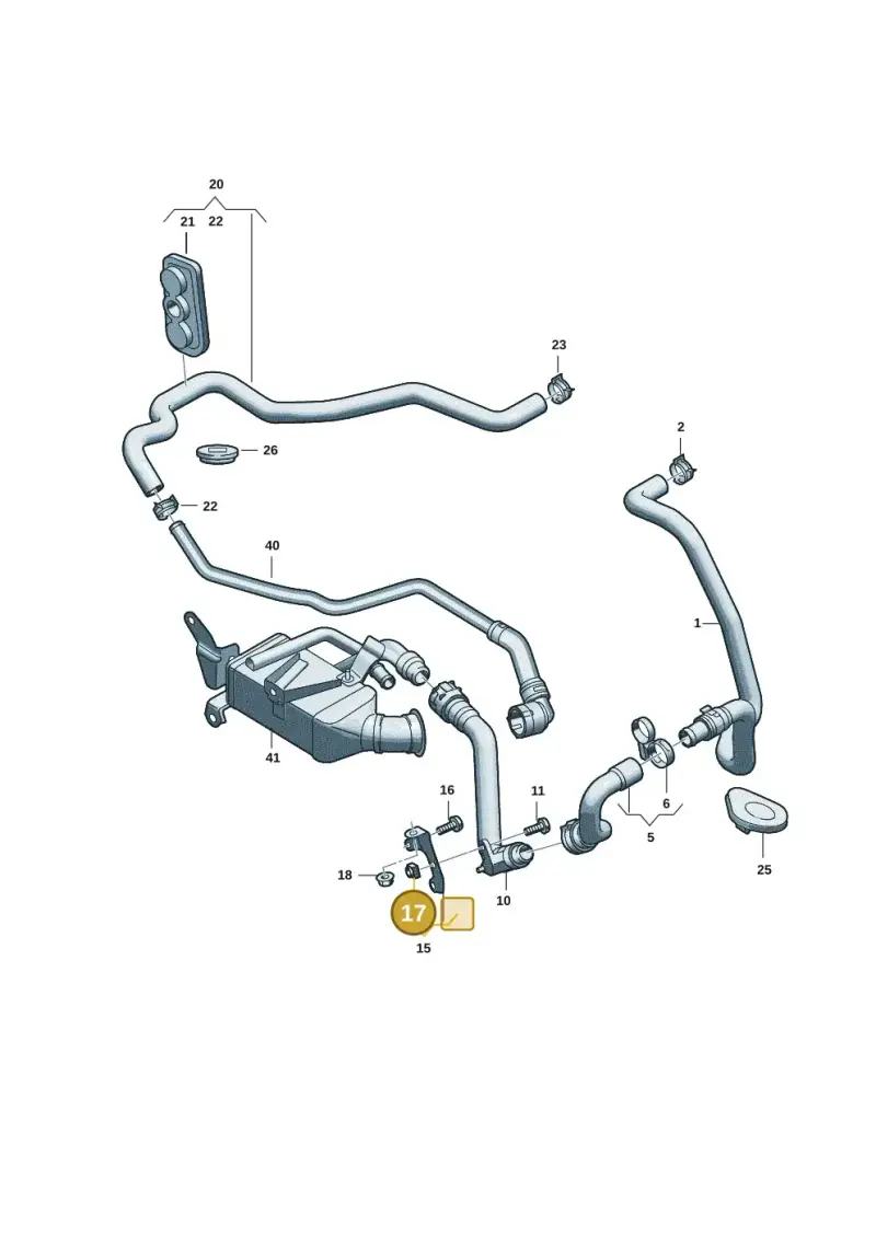 N10549703 — Audi A5 Limo 2.0 (2024-) diagram 8wk121075, position 17