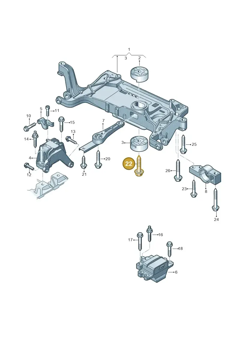 N10558002 — Audi RSQ3 qu. 2.5 (2013-2018) diagram 764199100, position 22