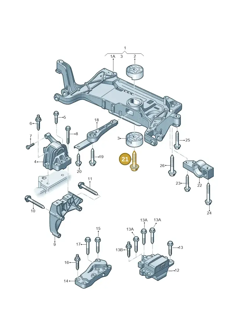 N10558002 — Audi Q3 1.4 (2016-) diagram 855199200, position 21