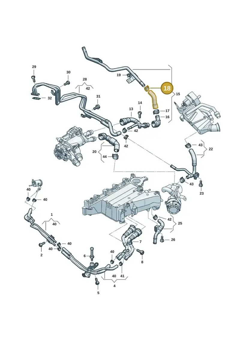 N10558601 — Audi A5 Limo 2.0 (2024-) diagram 05l121005, position 18