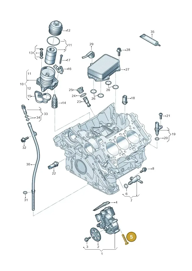 N10562602 — Audi A5 Limo 2.0 (2024-) diagram 849115200, position 5
