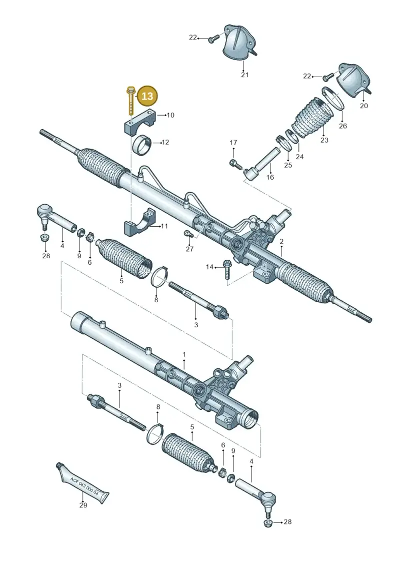 N10570202 — Audi R8 qu. 5.2 (2012-2015) diagram 618422000, position 13