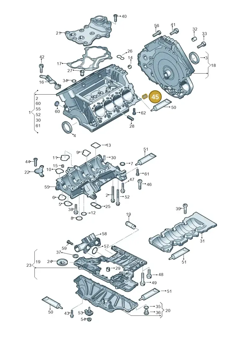 N10570501 — Audi RS4 Av. qu. 4.2 (2012-2015) diagram 695103000, position 45