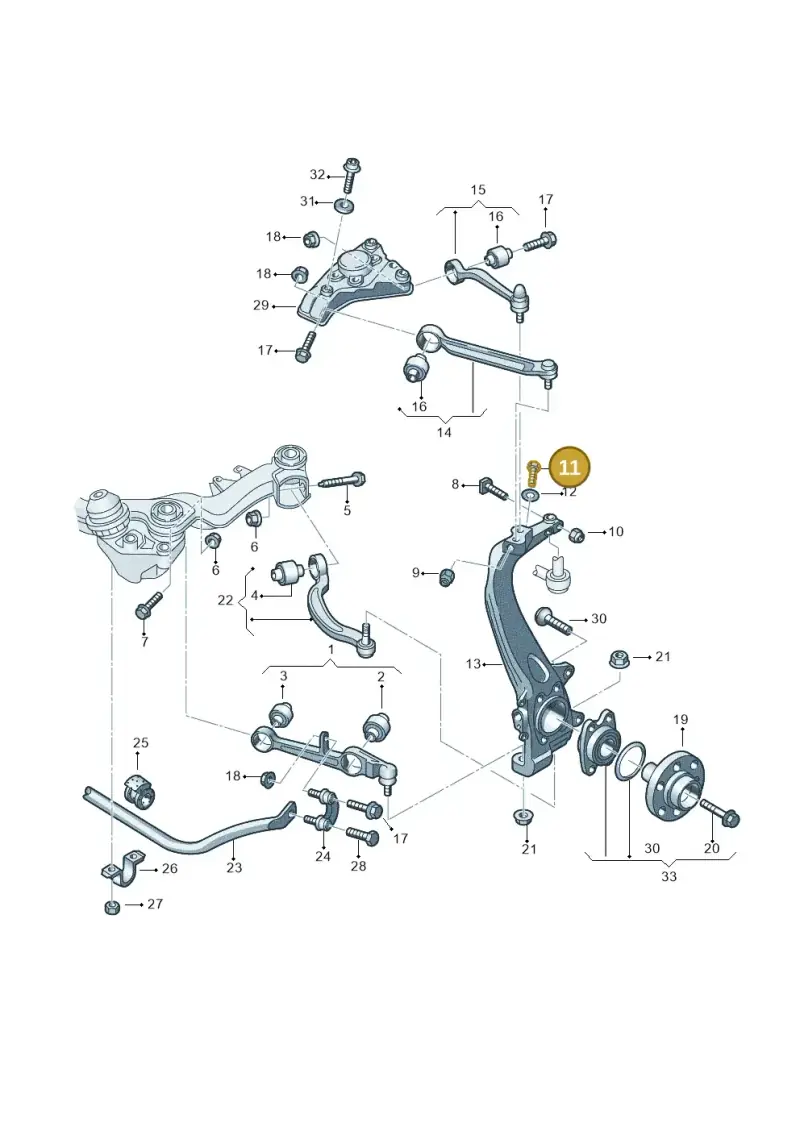 N10576802 — Audi RS6 Avant qu.5.0 (2007-2010) diagram 448407060, position 11