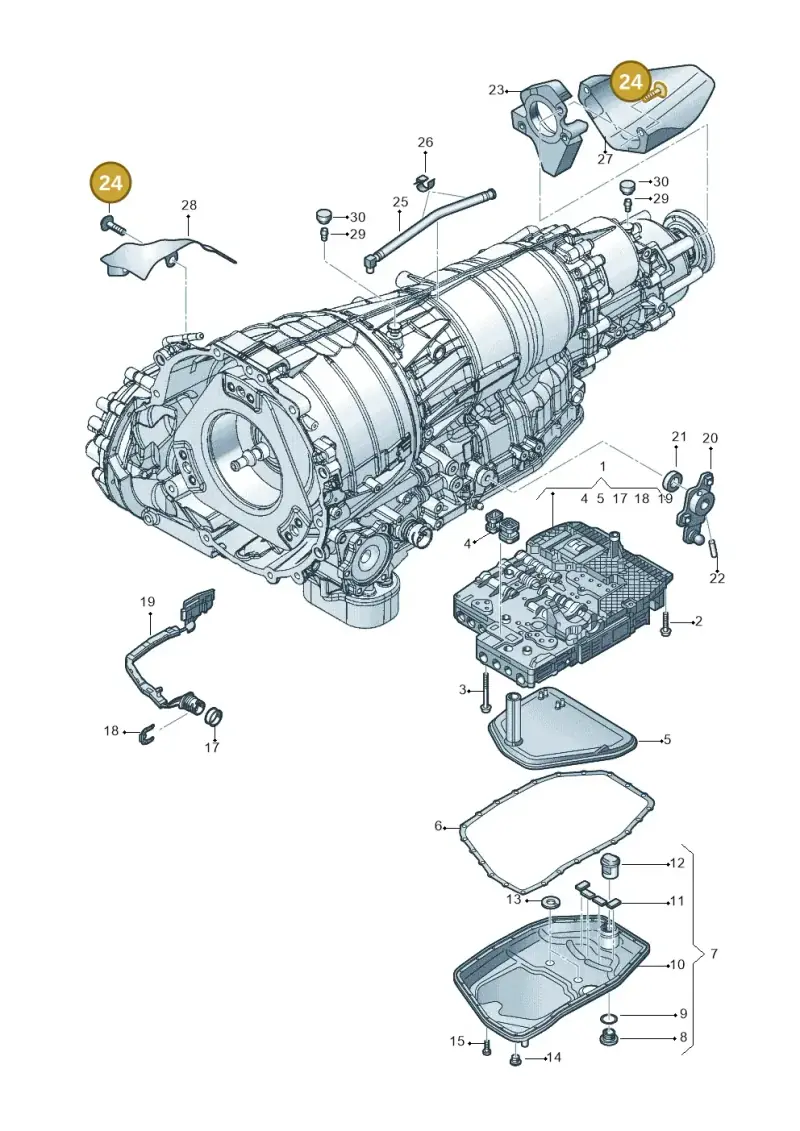 N10578904 — Audi A6 2.7 TDI (2008-2011) diagram 291325800, position 24