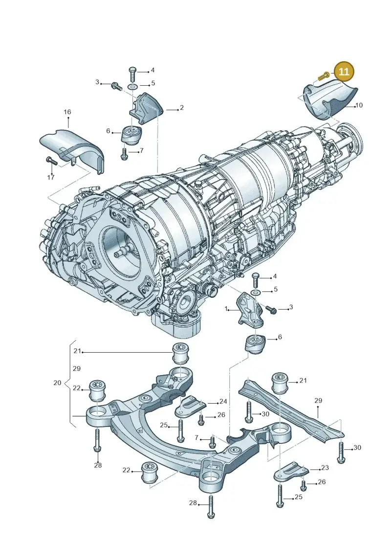 N10578904 — Audi A6 QU.ALLROAD     07> (2006-) diagram 448399800, position 11