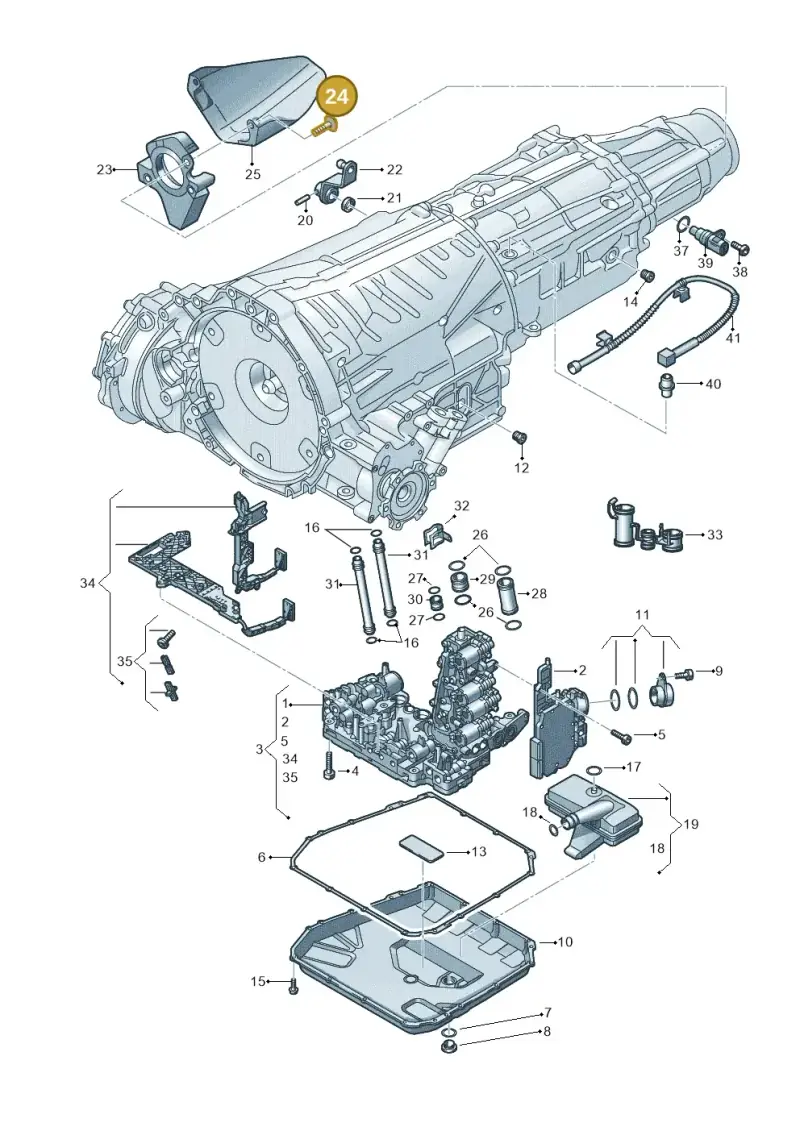 N10578904 — Audi RS4 Av. qu. 4.2 (2012-2015) diagram 647325800, position 24