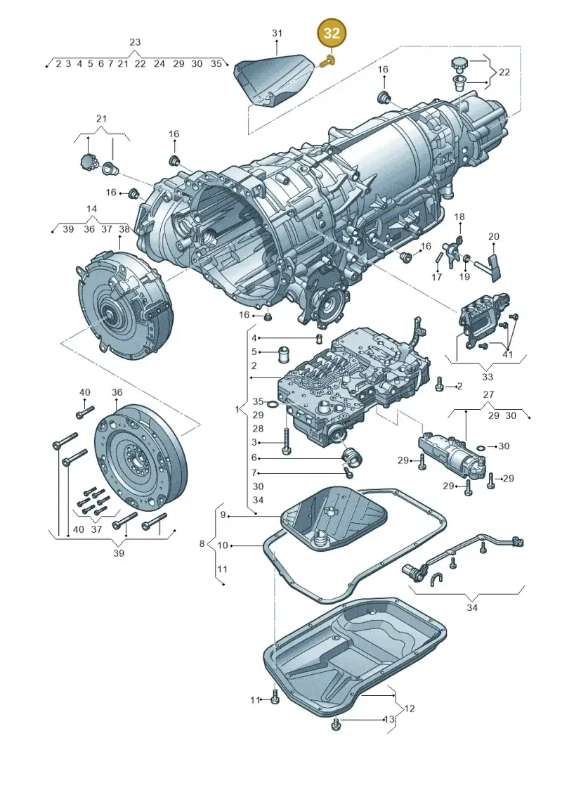 N10578904 — Audi A8L qu. 3.0 TDI (2013-2018) diagram 647325840, position 32