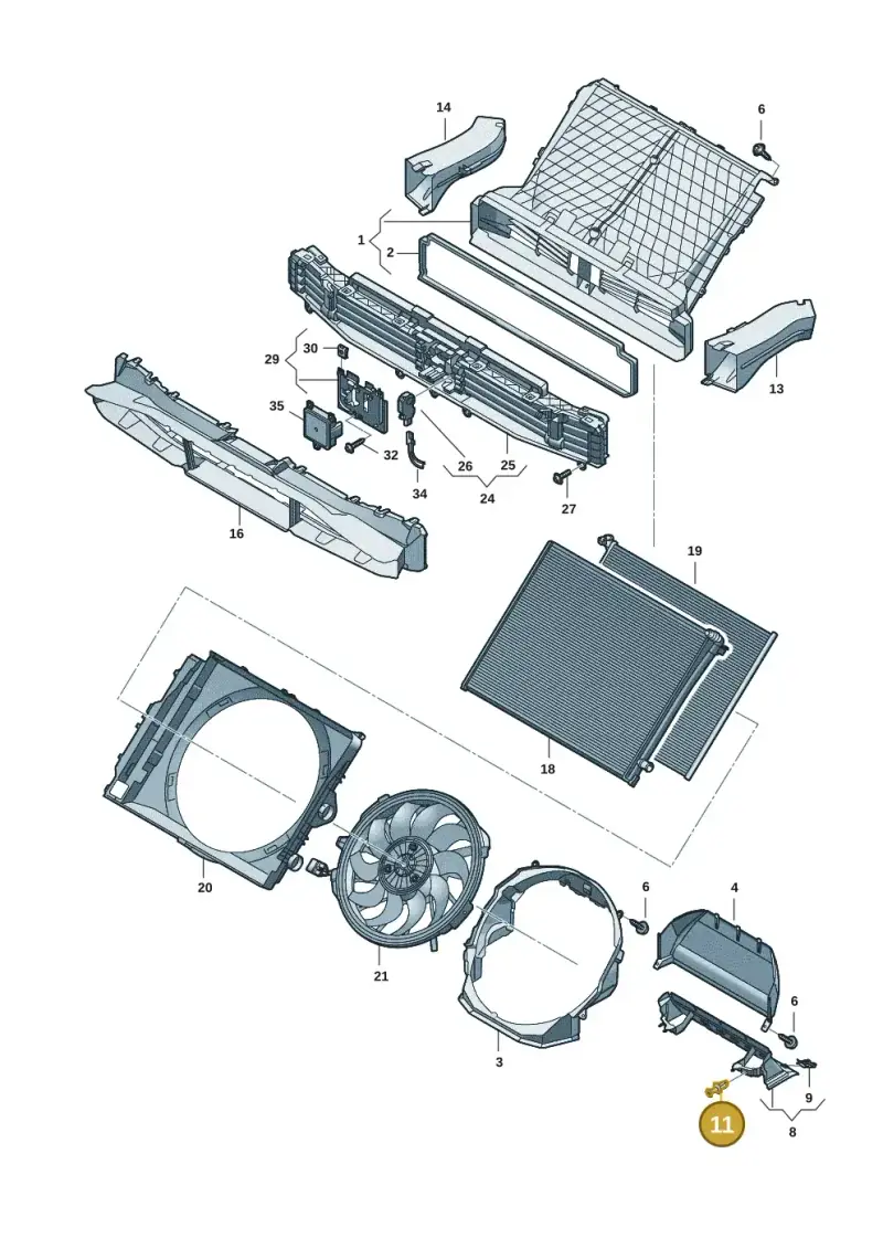 N10583501 — Audi Q6 e-tron (2023-) diagram f5s121990, position 11