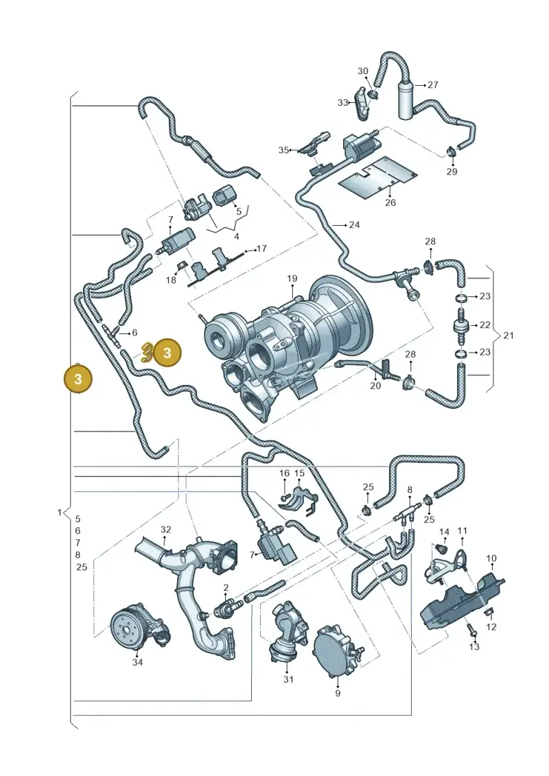 N10588701 — Audi Q8 Quattro 3,0 (2018-) diagram 439133200, position 3