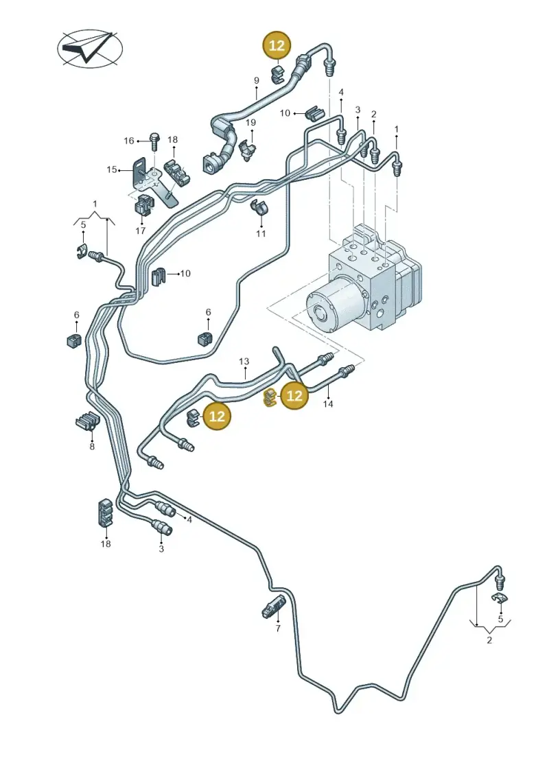 N10588701 — Audi RS e-tron GT (2020-2020) diagram 4j1611020, position 12