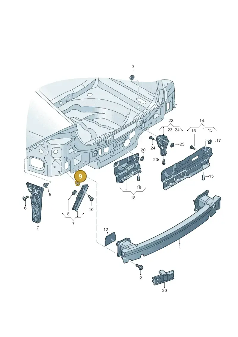 N10596201 — Audi A7 Sportback (2018-) diagram 435807500, position 9