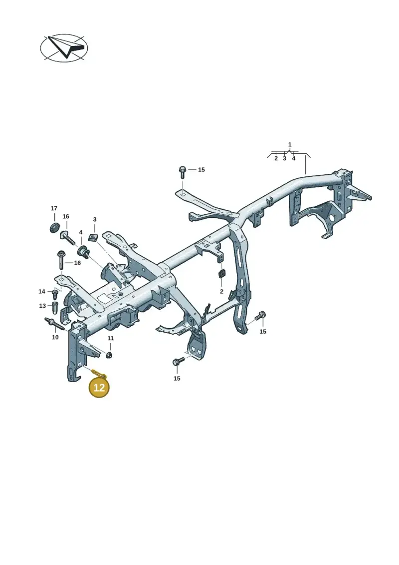 N10604402 — Audi A5 Limo 2.0 (2024-) diagram 8wk857000, position 12