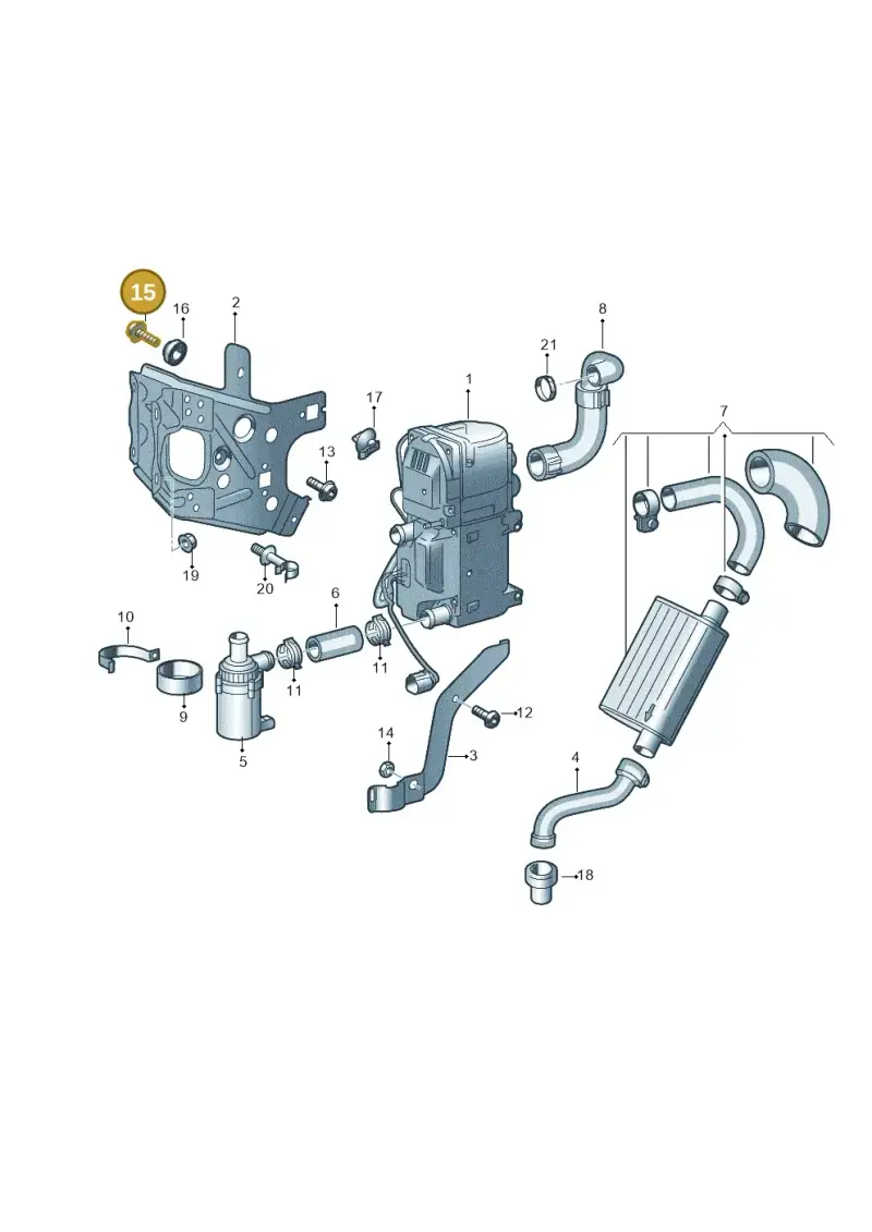 N10607601 — Audi A7 Sportback (2014-2018) diagram 788261000, position 15