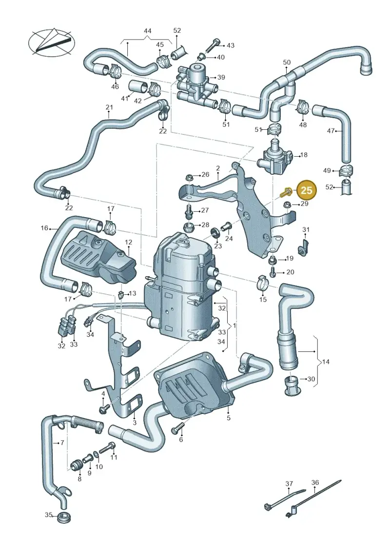 N10607601 — Audi RS6 Avant (2019-) diagram 538261000, position 25