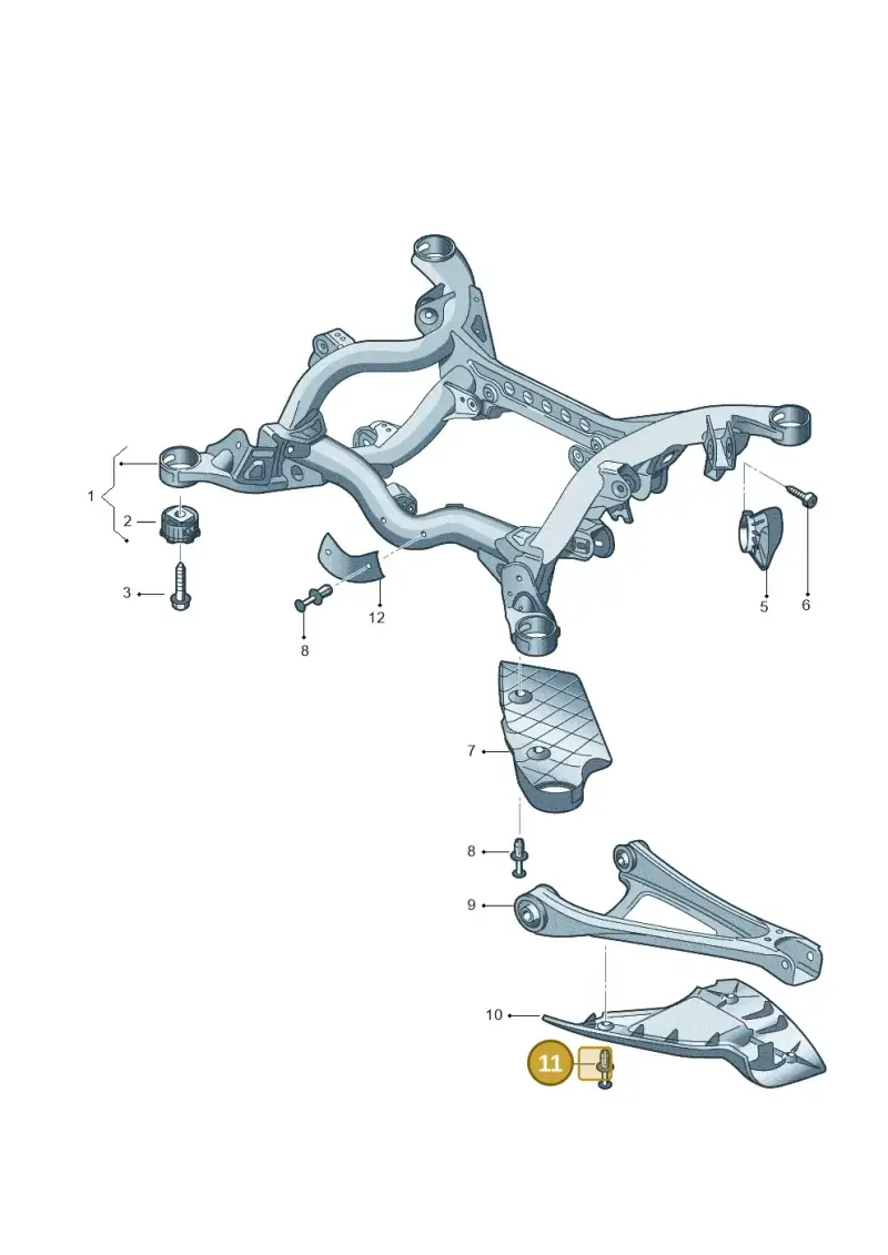 N10608501 — Audi Q7 qu. 3.0 TDI (2009-2015) diagram 274599050, position 11